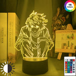 Manga Death Note L Lawliet Figure Led Night Light for Anime Room Store Decor Idea Cool Kids Child Bedroom Table Lamp Ryuk Figure