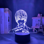 Yagami Light Figure Acrylic LED Night Light Anime Gift Death Note Lamp for Kid Bedroom Decor Lighting Childrens Room Nightlight